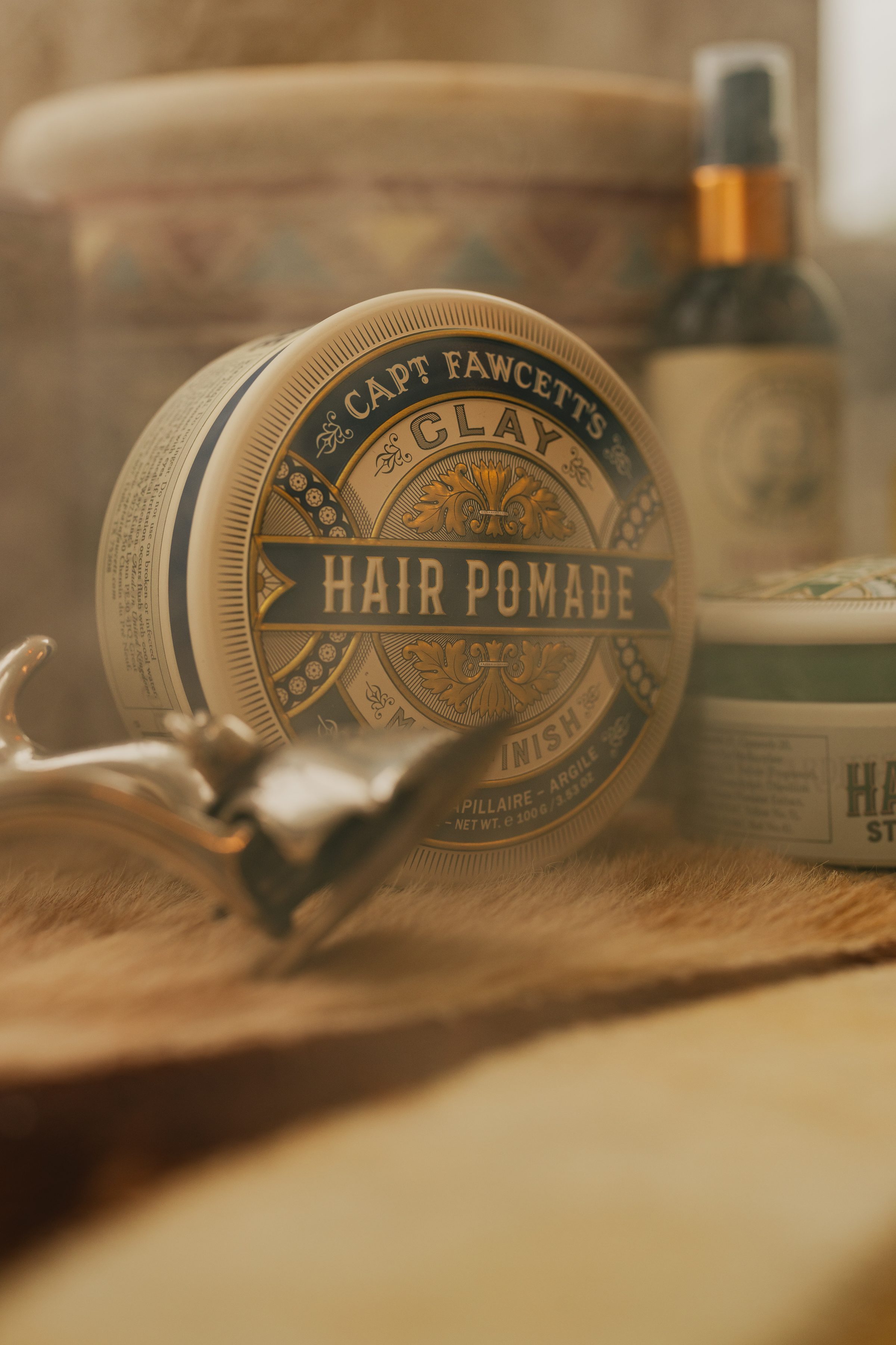 Captain Fawcett Clay Hair Pomade at The Long Haul Barber Co.